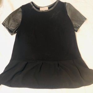 LOFT Tops - Leather detail! LOFT Tops - Leather detail!